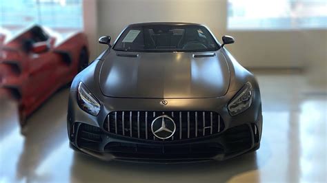 A Matte Black Mercedes AMG GT R Roadster A Ferrari 488 Pista YouTube