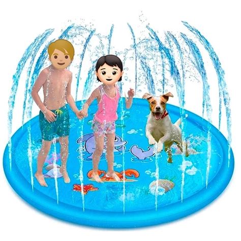 Piscina Infl Vel Chafariz Spray Jogo De Respingos Infantil Sprinkler