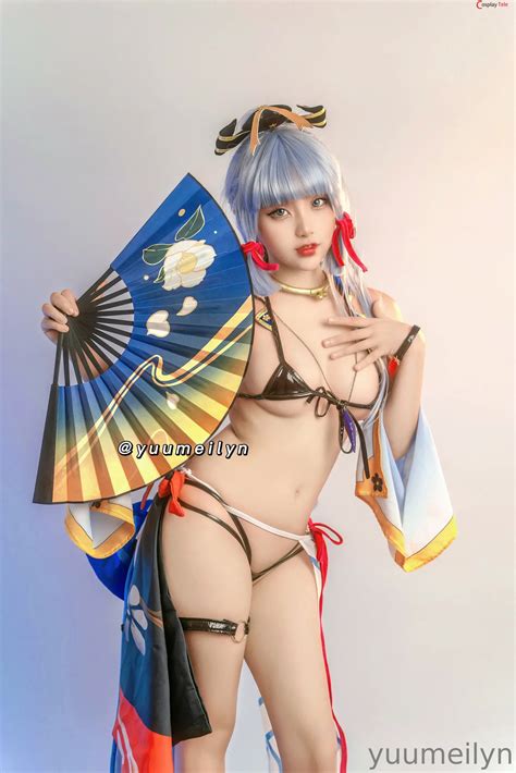 Meiilyn Yuumeilyn Cosplay Ayaka Kamisato Genshin Impact 41 Photos