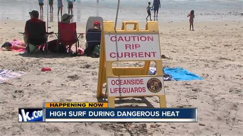 Beachgoers Urged To Look Out For High Surf Amid Heat Wave