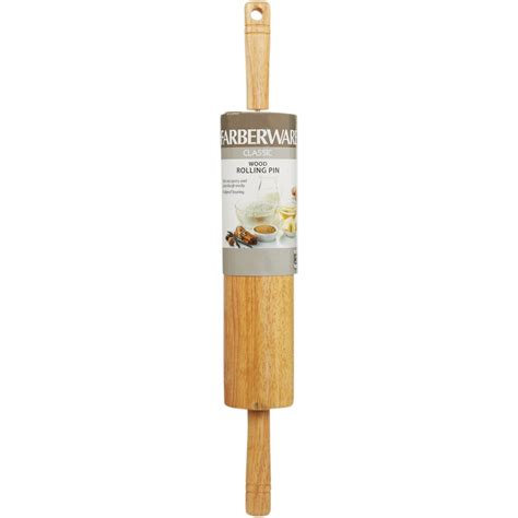 Farberware Classic Wood Rolling Pin Hemlock Hardware