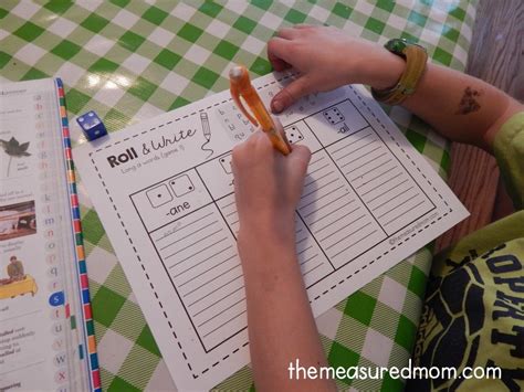 Roll And Write Games For Long Vowel Words The Measured Mom