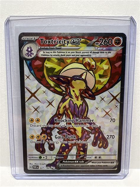 Pokemon Sv Paradox Rift Toxtricity Ex Ultra Rare Card Fighting Full