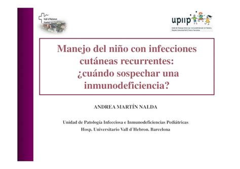 PDF Manejo del niño con infecciones cutáneas recurrentes cuándo