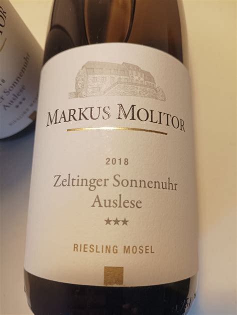 Weingut Markus Molitor Zeltinger Sonnenuhr Riesling Auslese