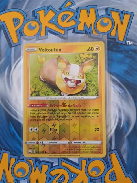 CARTE POKÉMON REVERSE Voltoutou 052 163 EB05 Epée Bouclier Styles de