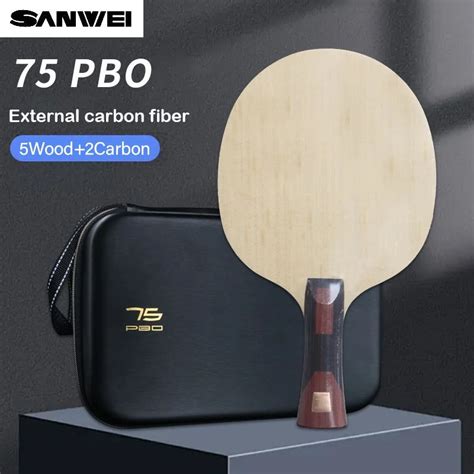 Genuine Sanwei Super Pbo Carbon Table Tennis Blade With Premium