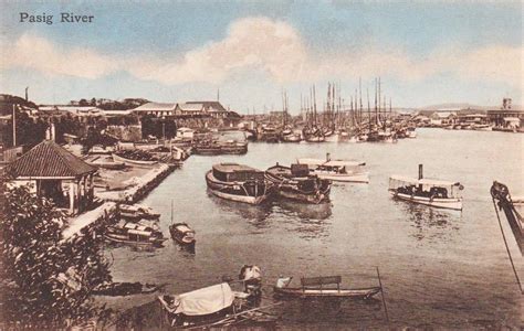 Pinoy Kollektor: 89. PASIG RIVER at the turn-of-the-century. A postcard ...