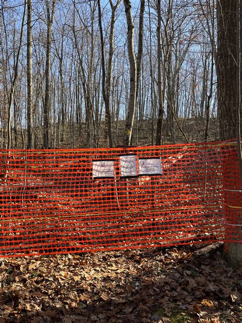 Winter Time Closed Trails Pine Hill Park Rutland Vermont