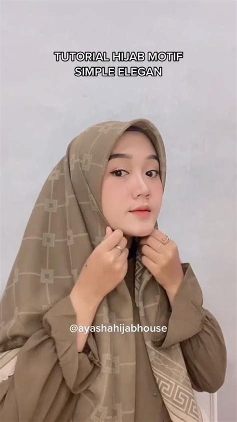 Tutorial Hijab Motif Gaya Hijab Gaya Hijab Kasual Gaya Jilbab