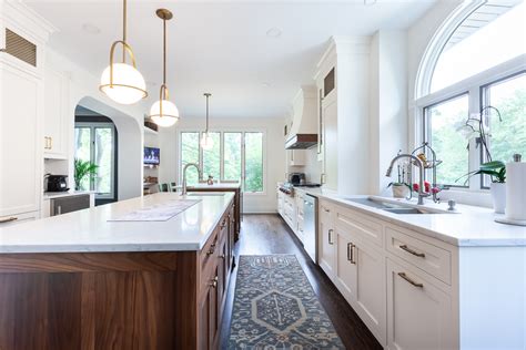 White Dove and Walnut Kitchen Cabinets in Glen Ellyn, Illinois ...