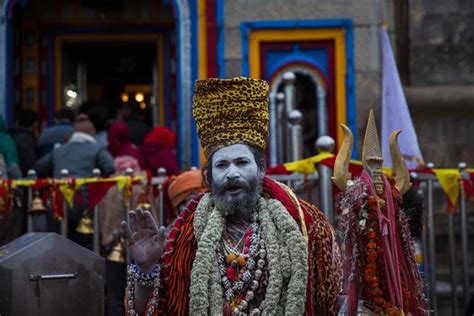 Kedarnath Uttarakhand India Devotos Visitando Kedarnath Templo Un