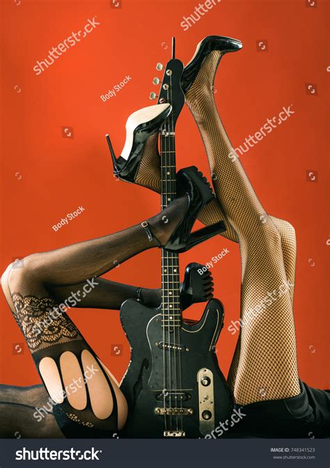 Sexy Legs Guitar Fetish Sexy Woman Foto De Stock 748341523 Shutterstock