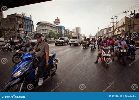 Traffic Jam In Bangkok Editorial Photo | CartoonDealer.com #159138731