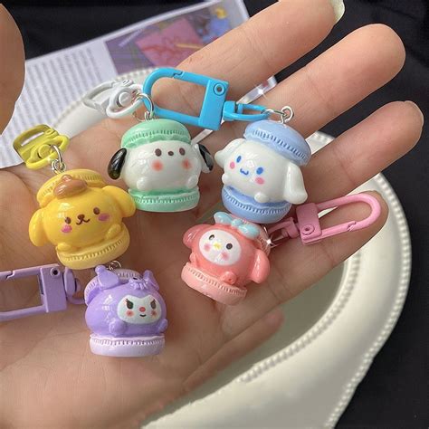 Jual Gantungan Kunci Sanrio Lucu Macaron Gantungan Kunci Tas Sekolah