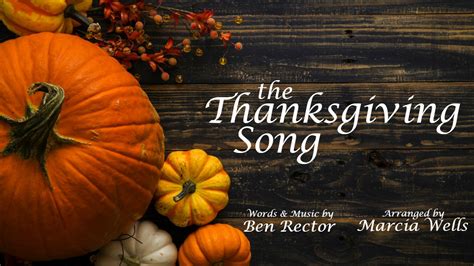 The Thanksgiving Song (Ben Rector) – Marcia Wells Piano