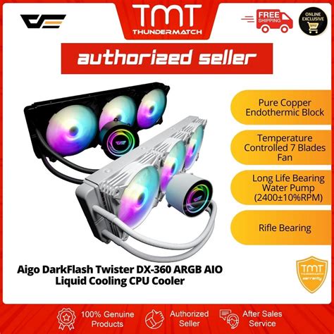 Tmt Aigo Darkflash Twister Dx Argb Aio Liquid Cooling Cpu Cooler