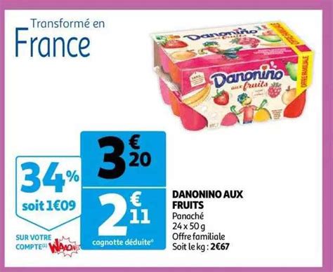 Promo Danonino Aux Fruits Chez Auchan Icatalogue Fr