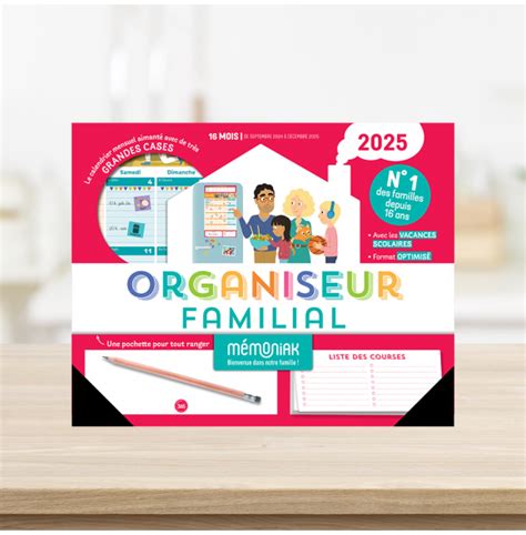 Organiseur Familial M Moniak Calendrier Organisation Familial