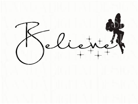 Believe Svg Fairy Svg Tinkerbell Svg T Shirt Svg Cut File For