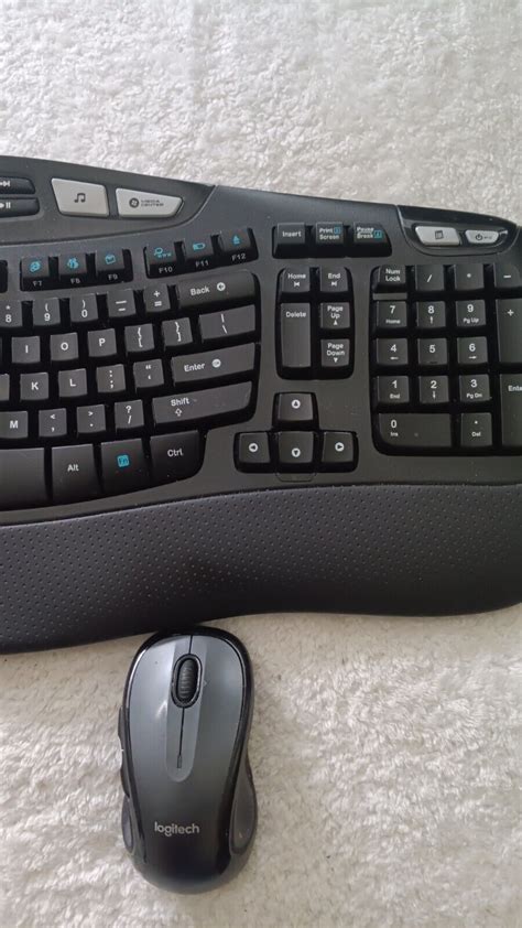 Logitech Comfort Wave Mk Wireless Keyboard Mouse Combo No Wire