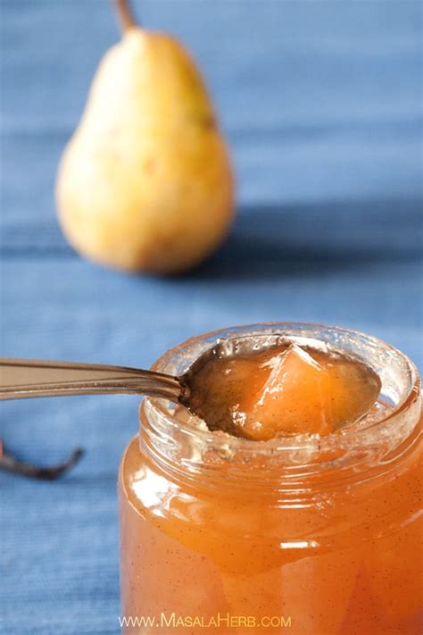 Easy Pear Preserves Pear Jam Recipe With Vanilla And Without Pectin