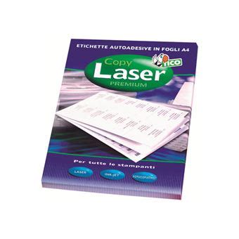 Tico Copy Laser Premium Papier adhésif permanent blanc mat 105