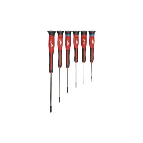 Set de 6 Tournevis MILWAUKEE TRI LOBE précision Torx 4932471870 Leroy