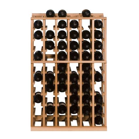 Vinotemp Bottle Pine Floor Wine Rack Ibh The Home Depot