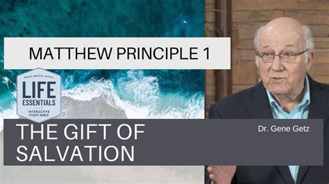 Matthew Principle 1 The T Of Salvation Youtube