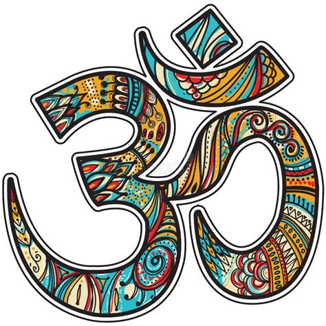 Hand Drawn Om Symbol Stock Vector Illustration Of Hindu 71557404