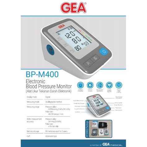 Jual Electronic Blood Pressure Monitor Bp M Gea Tensimeter Digital