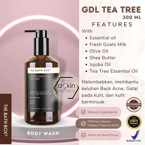 Jual The Bath Box Goats Dont Lie Tea Tree Liquid Soap 300ml Eczema