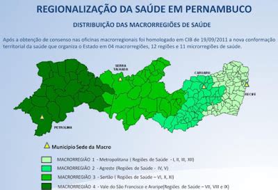 Governo De Pernambuco Confirma Macrorregi O De Sa De I Na Etapa Do