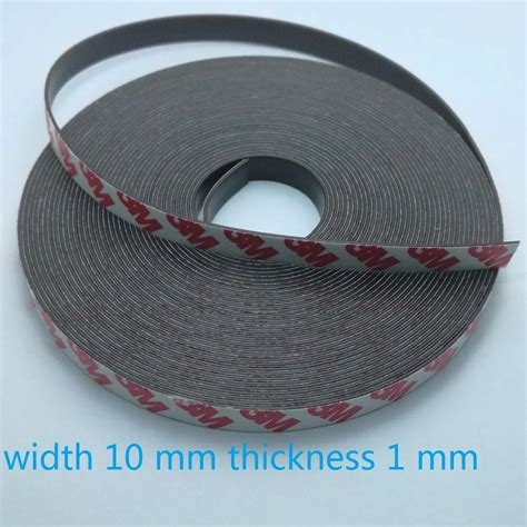 Meter Rubber Magnet Mm Self Adhesive Flexible Magnetic Strip