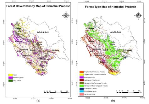 Forests In Himachal Pradesh A Distribution Of Open Medium Dense And Download Scientific