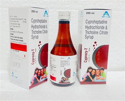 Cyprogy T Cyproheptadine Syrup Pharmaceutical Bulk Drugs Packaging