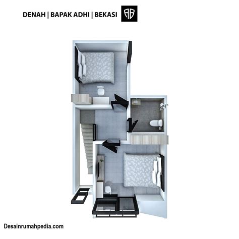 rumah  lantai  lebar  meter desain menawan  keluarga