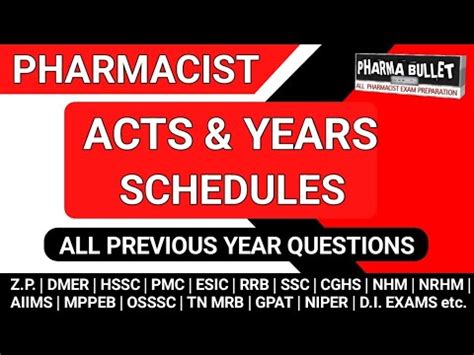 Pharmacist Exam Preparation Osssc Hssc Mppeb Pmc Dmer Etc