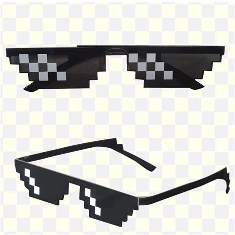 Thug Life Party Sunglasses 8 Bits Style Pixel Mosaic Mlg Photo Props Glass Mosaic Eyewear