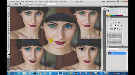 Cambiar Color De Ojos Con Photoshop Youtube