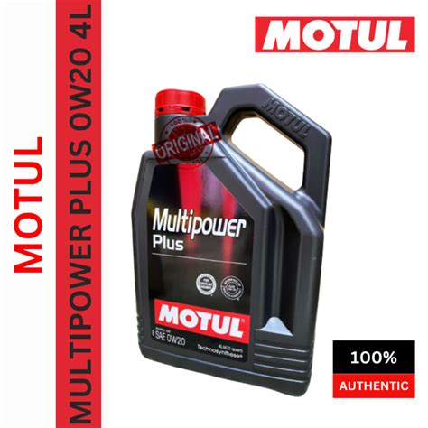 Motul Multipower Plus 0W20 Semi Synthetic Engine Oil 4L Lazada