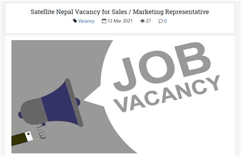 Satellite Nepal Vacancy Announcement Chetan TM