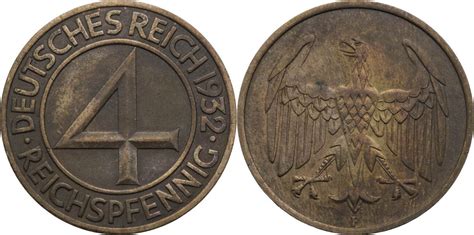 Weimarer Republik Pfennig F Sog Br Ningtaler Kursm Nze Ss