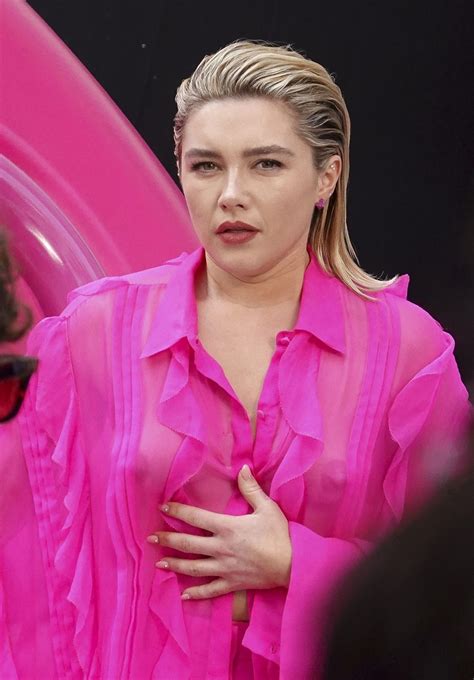 Florence Pugh Valentino Transparent Dress Boobs Nipples Hot Celebs Home