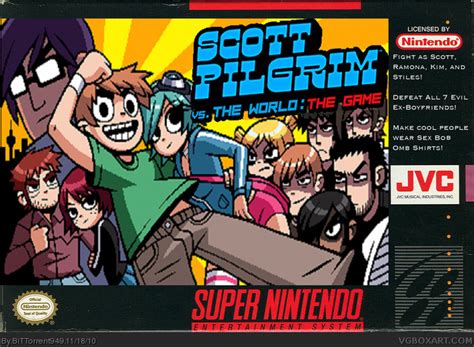 Scott Pilgrim vs. The World SNES Box Art Cover by BiTTorrent949