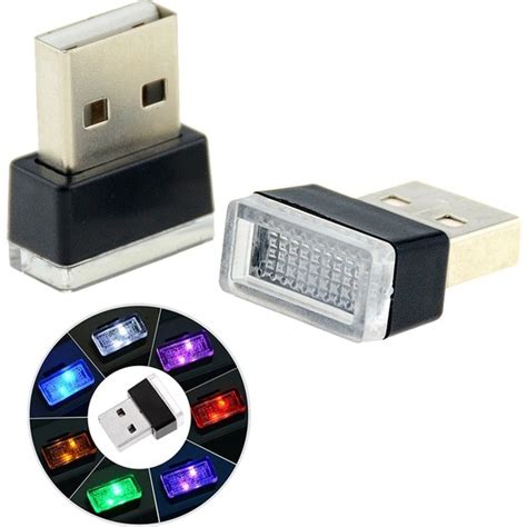 Xiyu Shop Mavi Mini USB Işık LED Modelleme Araba Ortam Işığı Fiyatı