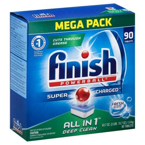 Finish Powerball All In Fresh Scent Dishwasher Detergent Tablets