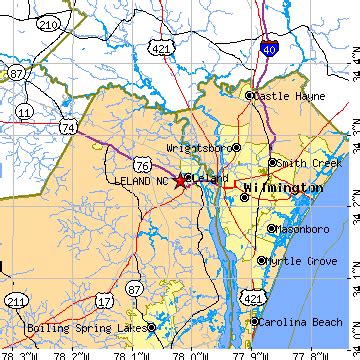 Leland, North Carolina (NC) ~ population data, races, housing & economy