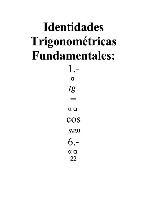 PDF Identidades Trigonométricas Fundamentales DOKUMEN TIPS